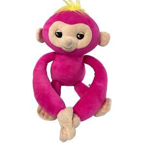 Fingerlings HUGS Bella Pink Interactive Talking Plush Monkey Pet Toy 17"
